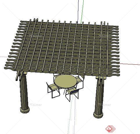 某廊亭景观设计SU模型