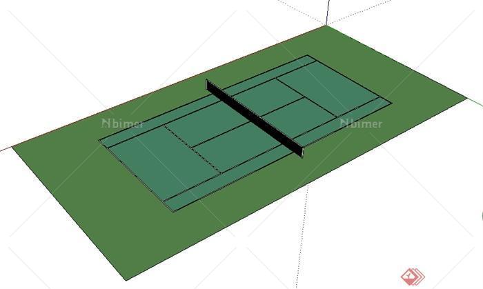 某地网球场SU模型