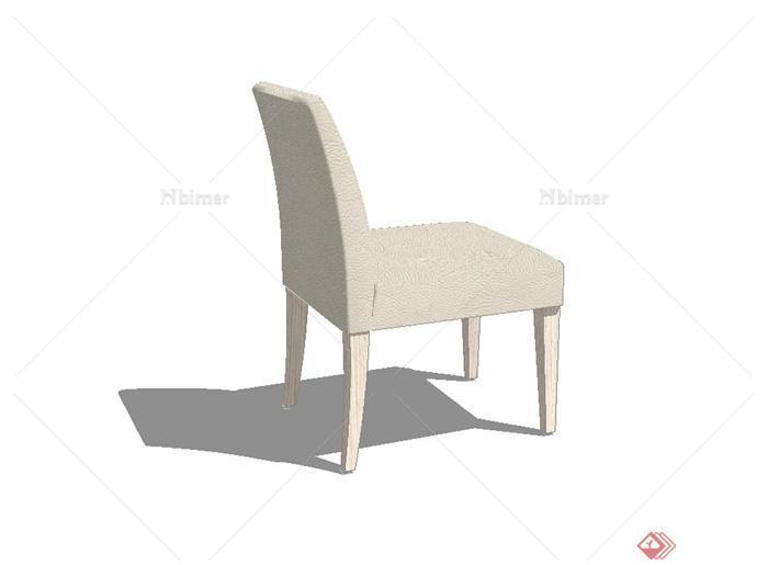 现代时尚皮质椅子设计su模型