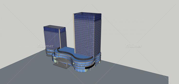 影视中心综合楼(70964)su模型下载