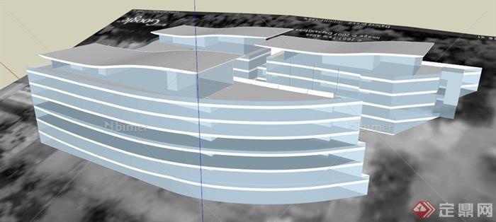 某建筑造型框架设计SU模型