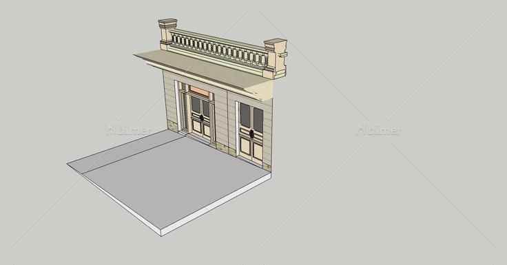 建筑构件-门头(79597)su模型下载