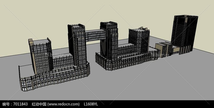 简欧现代建筑