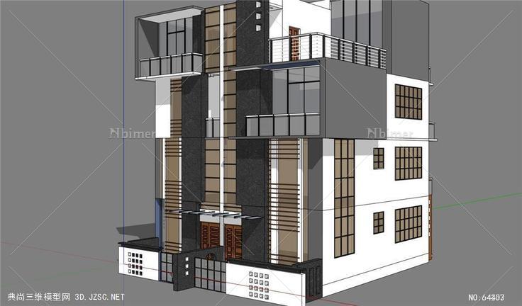 集合住宅模型住宅su模型