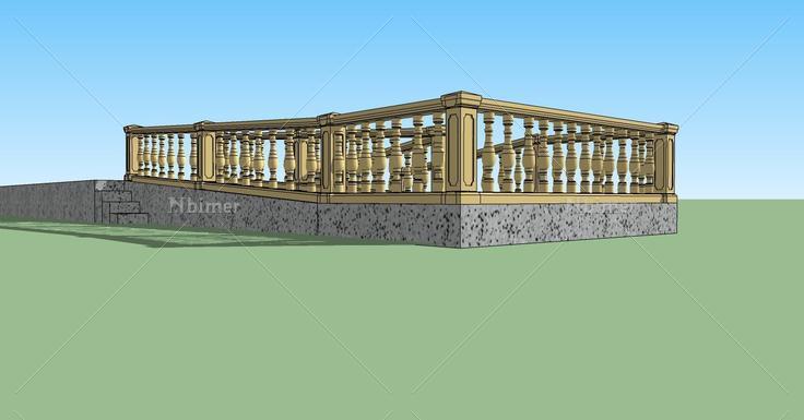 建筑构件-栏杆(70731)su模型下载