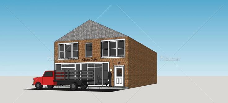 巧克力咖啡馆(77523)su模型下载