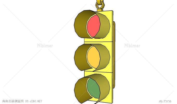 电线杆电话庭TrafficSignalStoplight3lights8in