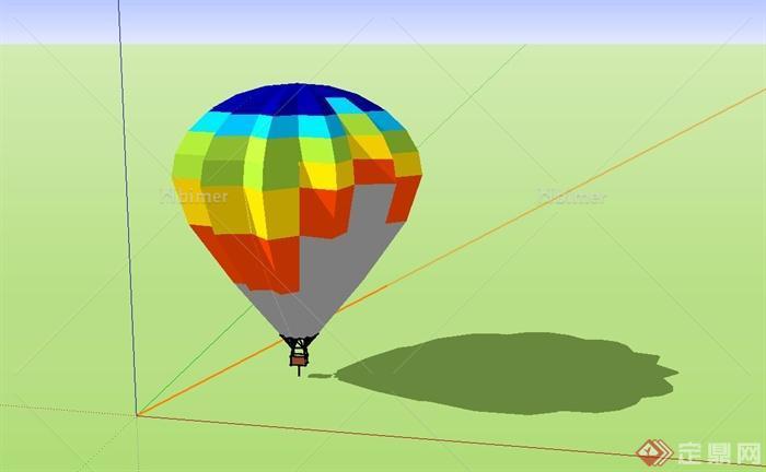 热气球设计su模型
