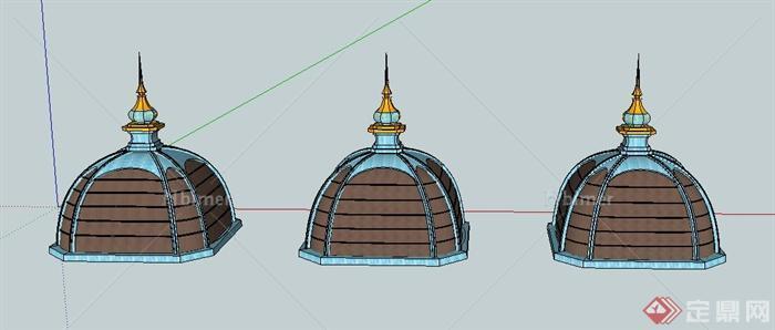 欧式圆顶构件Su模型[原创]