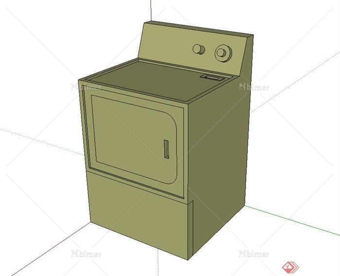 某电器洗衣机设计su模型[原创]