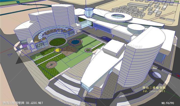 大型酒店概念方案模型