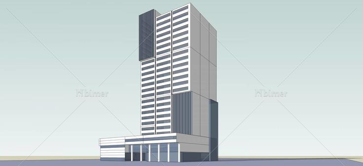 现代高层办公楼(52334)su模型下载