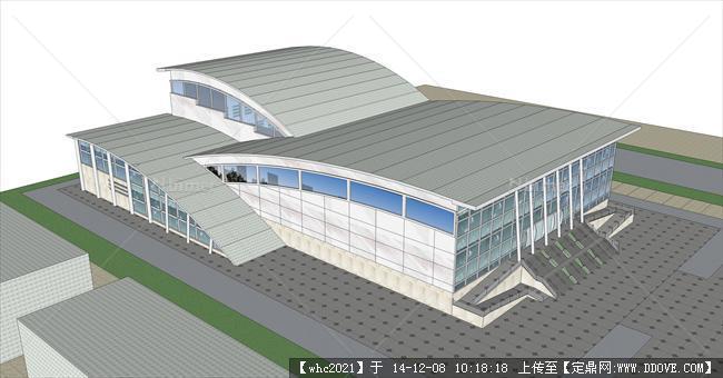 某地大剧院建筑设计su详细模型