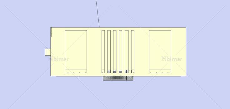 现代风格办公楼(76556)su模型下载