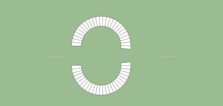 建筑构件-楼梯(75095)su模型下载