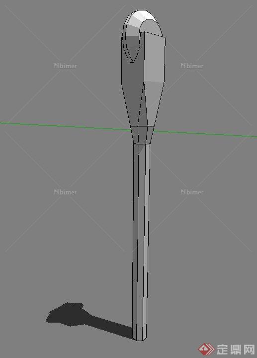 停车收费计时器su模型