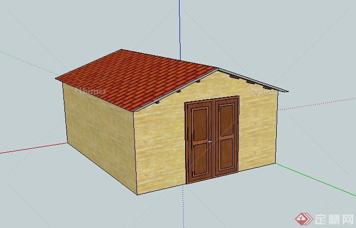 某单层民宅建筑设计SU模型