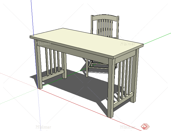 某现代室内家具陈列设计模型SU素材