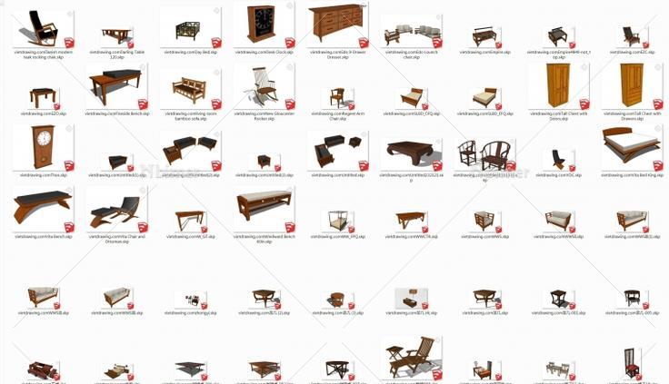 NEW!-分享最新整理SketchUp室内家具、橱柜、古董