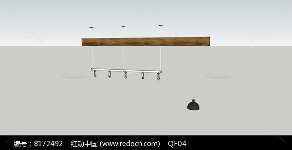 木质做吊灯模型