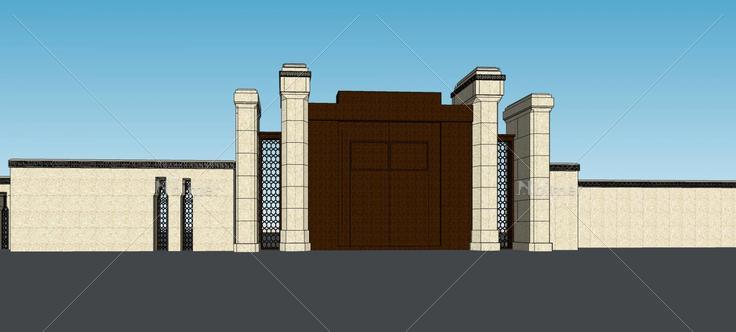庭院大门(74977)su模型下载