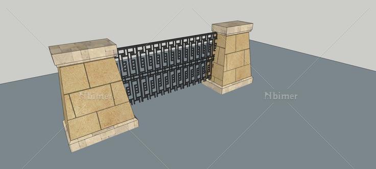 栏杆(78181)su模型下载