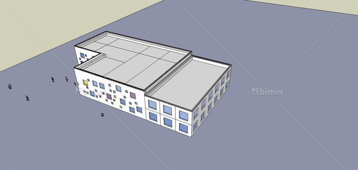 现代风格幼儿园(75170)su模型下载