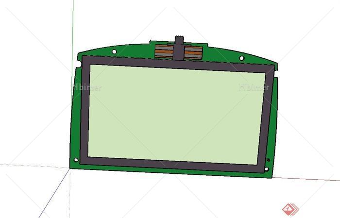 LCD_8x24显示屏设计su模型