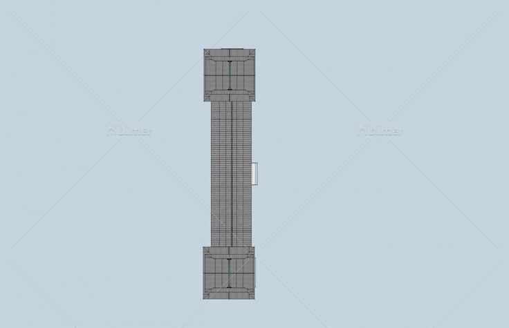 中式景观连廊及亭(50256)su模型下载