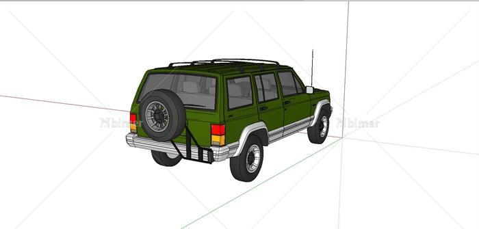 jeep大切诺基汽车设计su模型