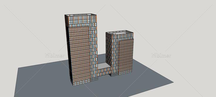 现代高层商业办公楼(75942)su模型下载