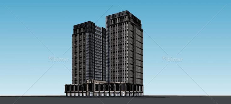 新古典风格商业办公楼(75921)su模型下载