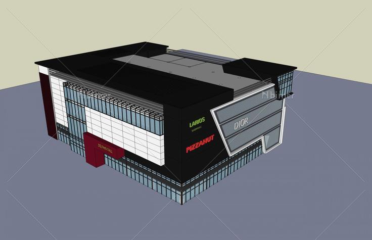 现代大型商厦(43487)su模型下载