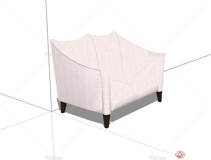 现代室内沙发椅设计SU模型[原创]
