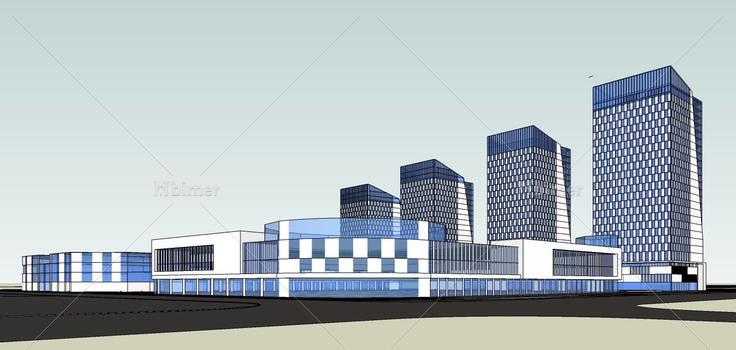 现代商业综合体(81882)su模型下载