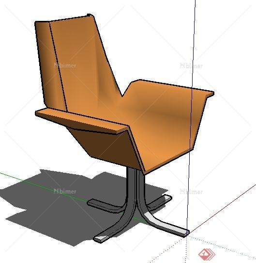 一个现代风格座椅SU模型素材