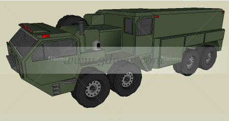军用卡车su模型-1