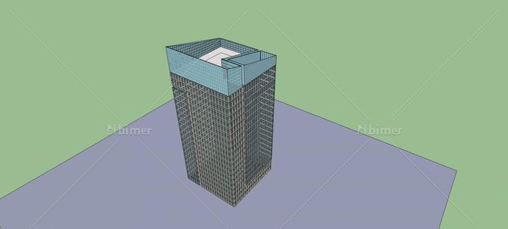 现代高层办公楼(74541)su模型下载
