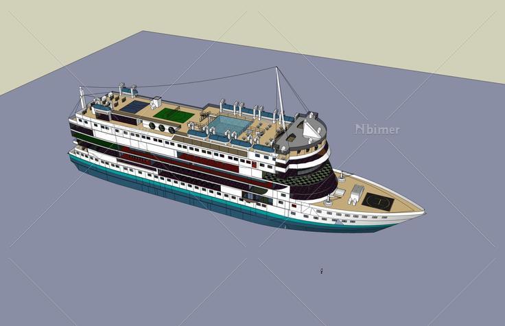 大轮船(52414)su模型下载