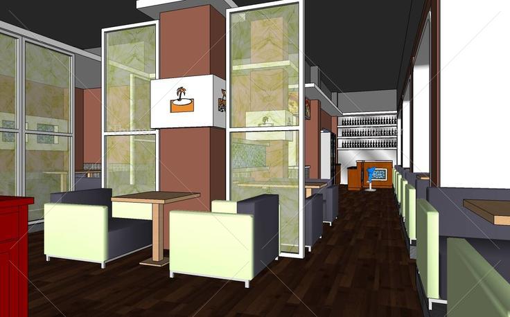 咖啡店室内设计(103682)su模型下载