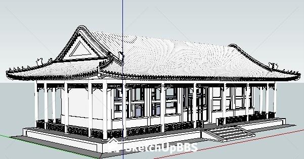中国古建筑模型