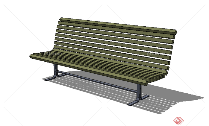 某现代风格木质座椅方案设计SU模型