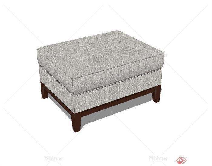 某现代风格沙发坐凳设计su模型