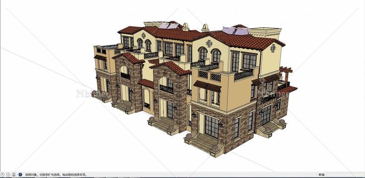 1014西班牙别墅02(196886)su模型下载
