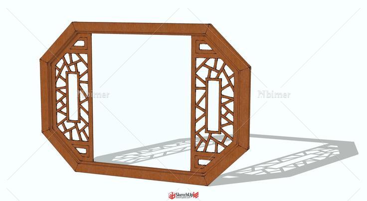 原创自己弄的木质花窗