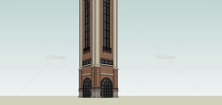英式风格塔楼(74826)su模型下载