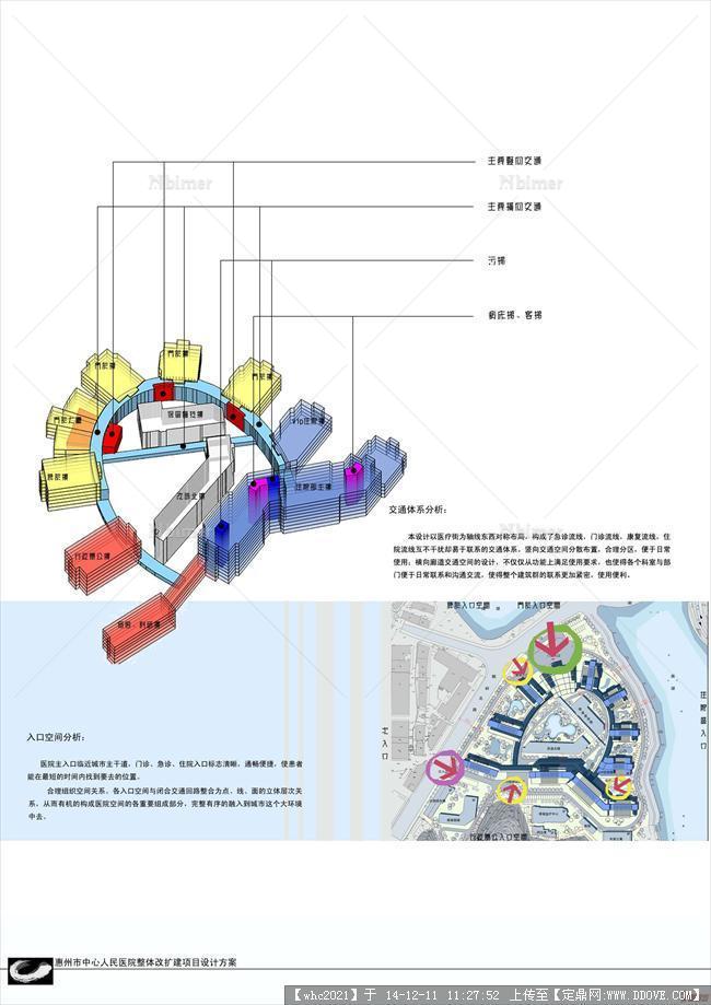 广东惠州市中心人民医院投标方案su精致模型