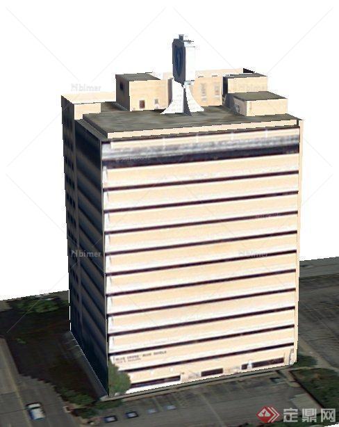 现代某高层医院楼建筑设计SU模型