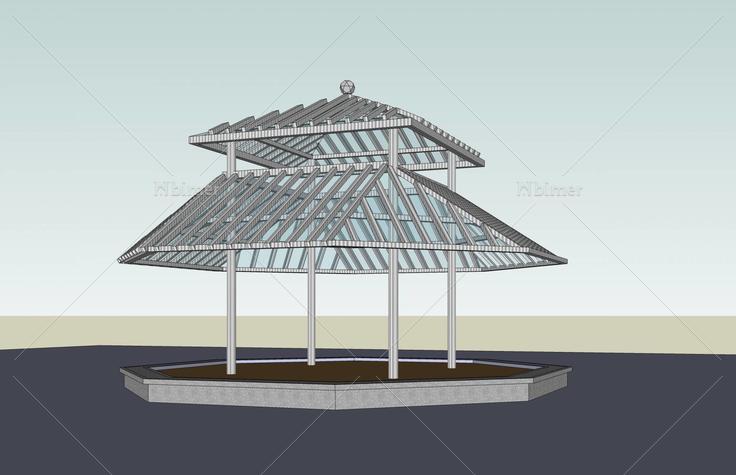 凉亭(51659)su模型下载