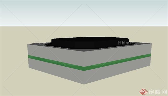 某篮球馆建筑设计SU精细模型